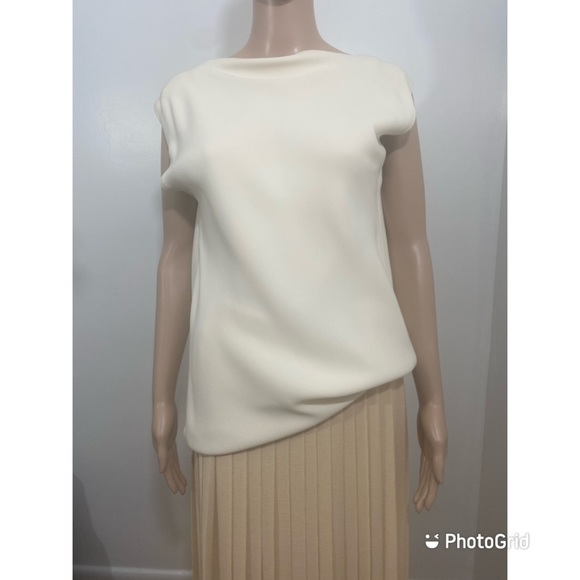 THE ROW Sandra cowl-back silk crepe top - Picture 2 of 5